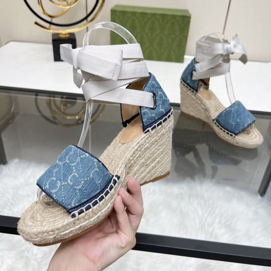 Women's Nigeria Wedge Hemp Rope Trendy Flat Slippers