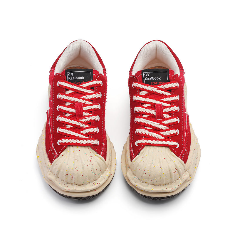 Women's & Men's National Fashion Design Dissoed Wheat Shell Men's Board Shoes