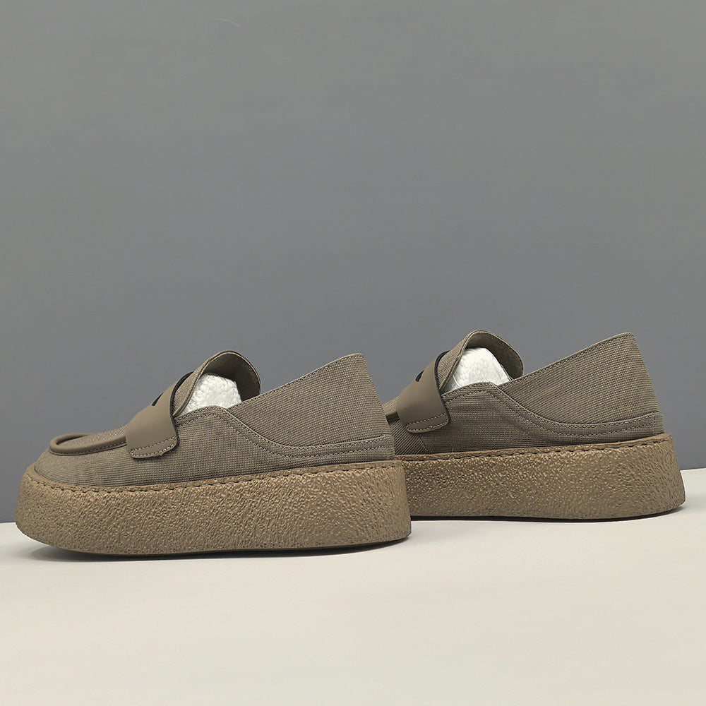 Men's Versatile Summer Breathable Cloth Niche Boys Soft Back Men's Casual Shoes