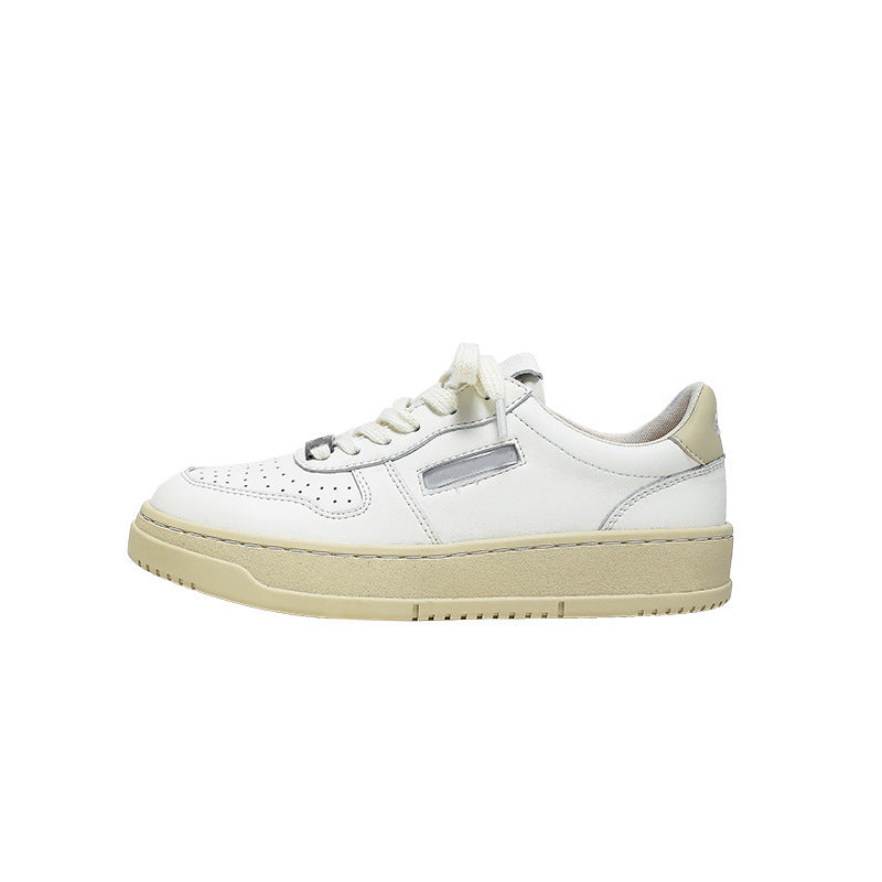 Women's White Minority Sports Leisure Genuine Retro Women's Board Shoes