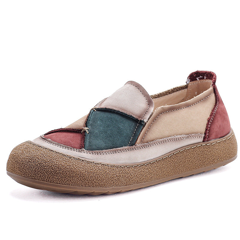 Women's Layer Cowhide Muffin Platform Fashion Genuine Assorted Casual Shoes