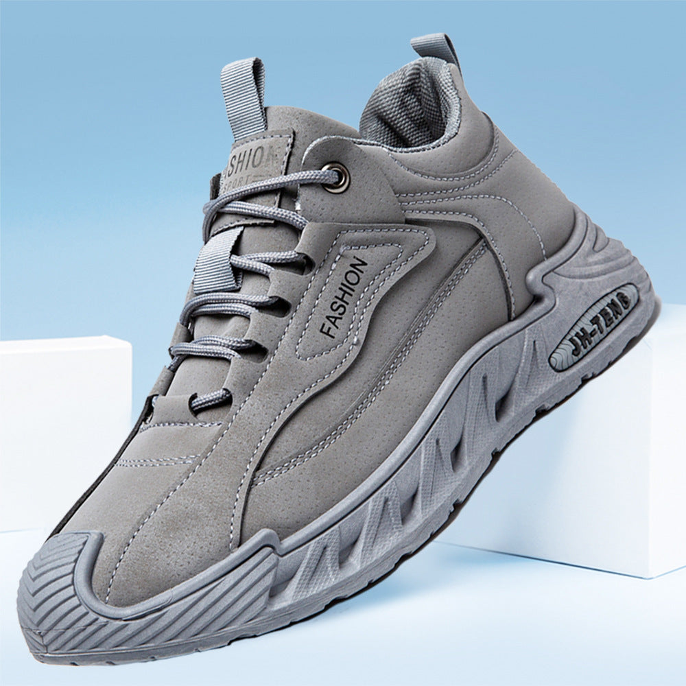 Men's Autumn Waterproof Sports Platform Construction Site Casual Shoes