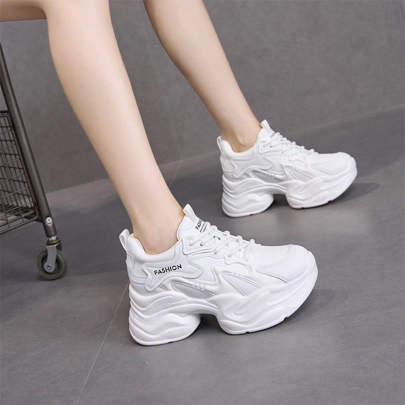 Women's Surface Clunky Summer Small Height Increasing Insole Women's Casual Shoes