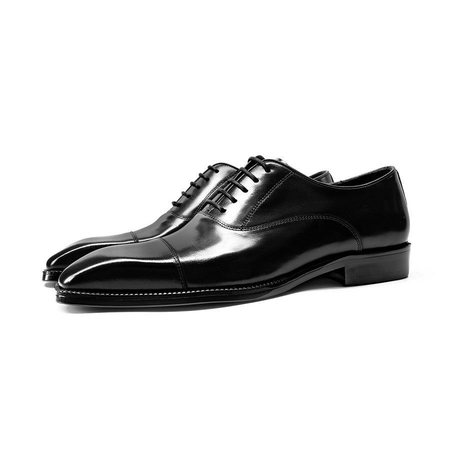 Men's Formal Wear Square Toe High-grade Cowhide Men's Business Leather Shoes