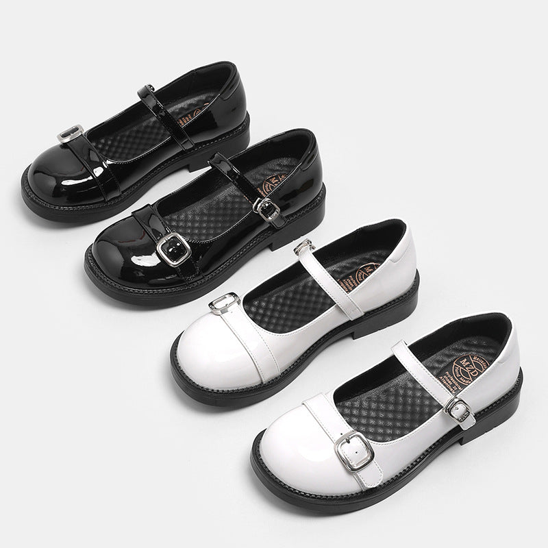 Cool Mary Jane Female British Style Leather Shoes