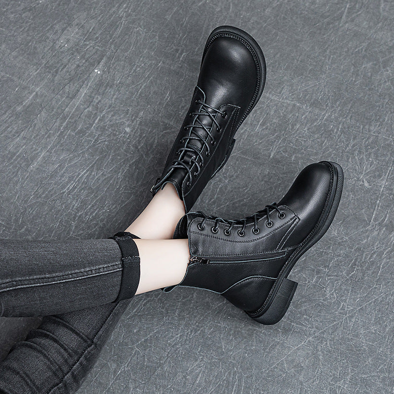 Women's Martin Plus Size Short British Style Boots