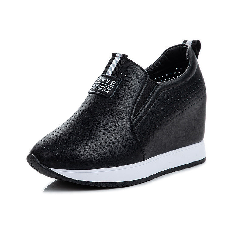 Women's Hidden White Korean Breathable Style Heels