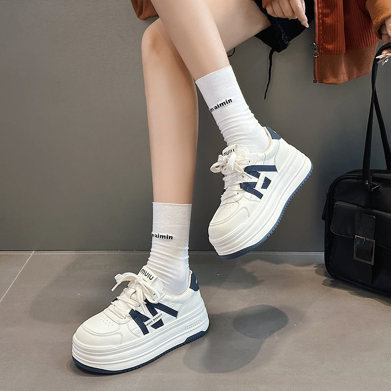 Women's Autumn Platform Heighten Soft Bottom Sports Skate Super Hot Women's Casual Shoes