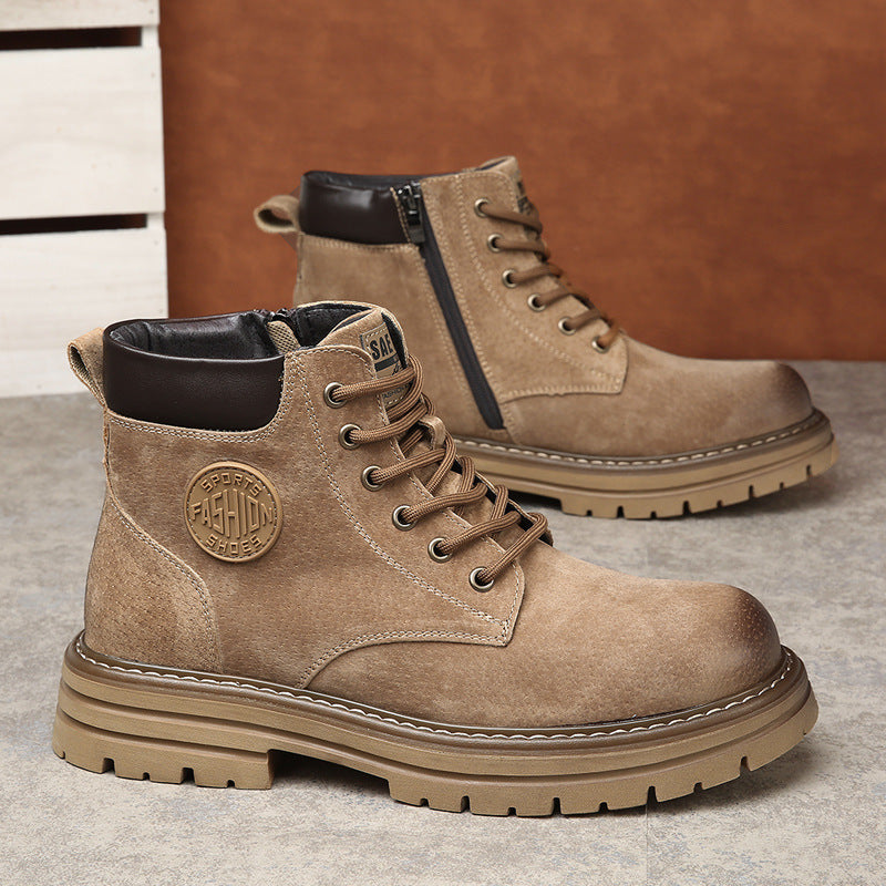 Men's Winter Fleece-lined Warm Worker Thick Bottom Boots