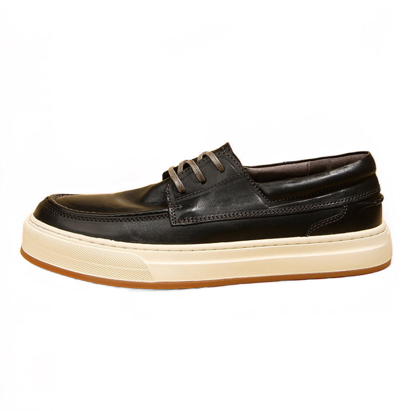 Men's Horse Washed-out Vintage Fashion Low Top Men's Shoes