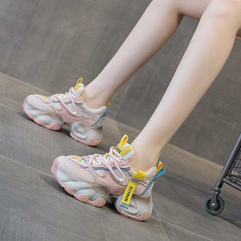 Fashion Style Platform Dad Female Height Increasing Women's Casual Shoes