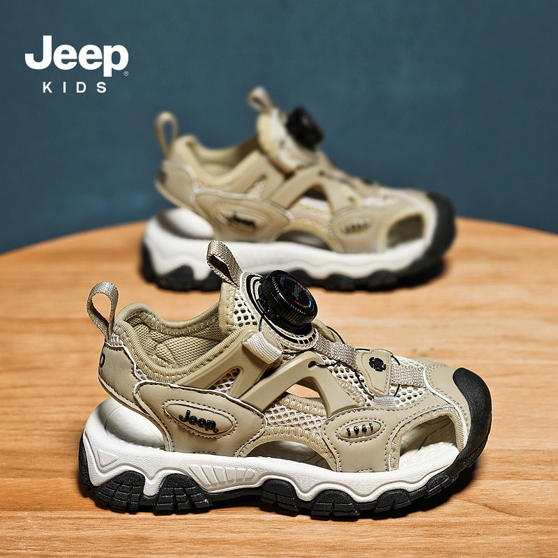 Children's Large Closed Toe Hollow Breathable Soft Sandals