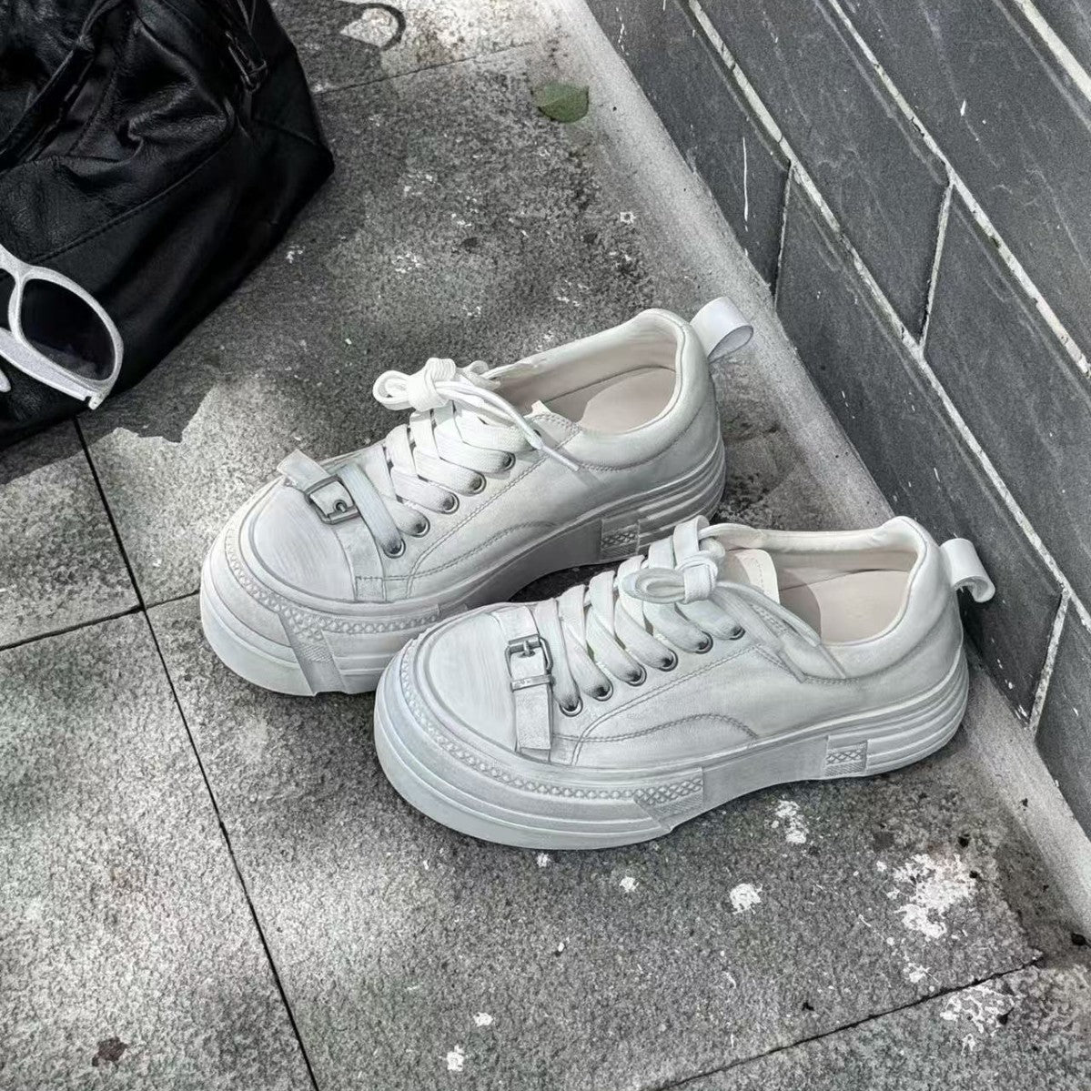 Women's White Autumn Ugly Cute Design Comfort Women's Casual Shoes