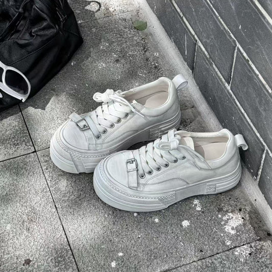 Women's White Autumn Ugly Cute Design Comfort Women's Casual Shoes