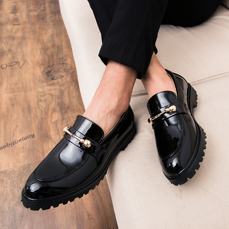 Men's Winter British Trend Pointed Club Hairdresser Casual Shoes