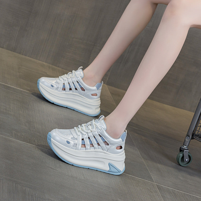 Women's Roman Style Breathable Platform Height Increasing Casual Shoes