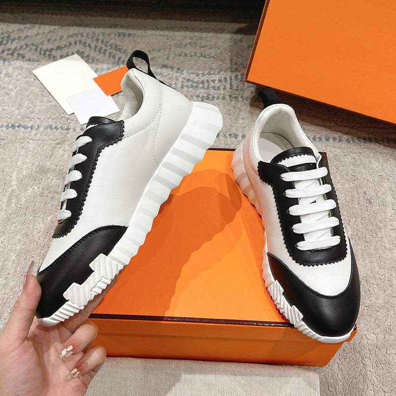 Women's & Men's Couple Fashion White Panda Running Sneakers