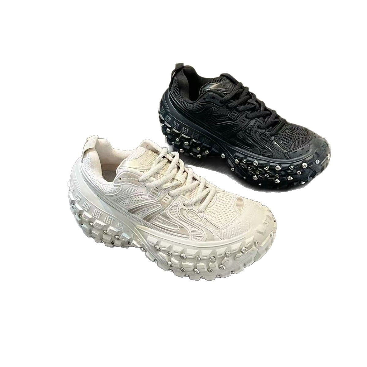 Women's Rivet Tire Durian Platform Dad Fashionable Fried Arcade Women's Casual Shoes