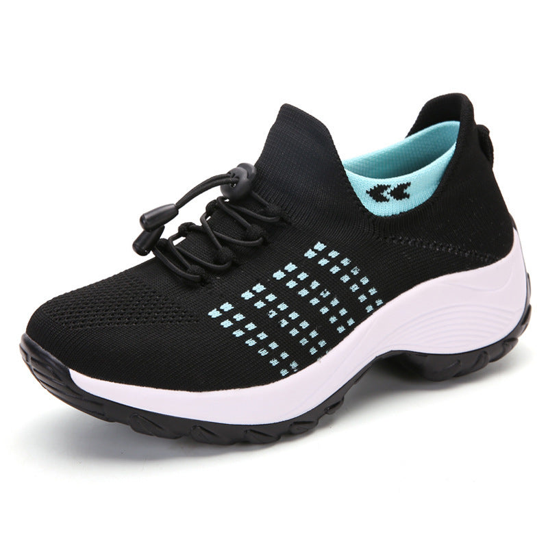 Women's Flying Woven Breathable Light Trendy Lightweight Casual Shoes