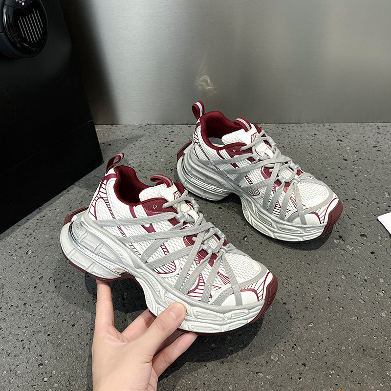 Women's Platform Dad Autumn Korean Breathable Lightweight Sneakers