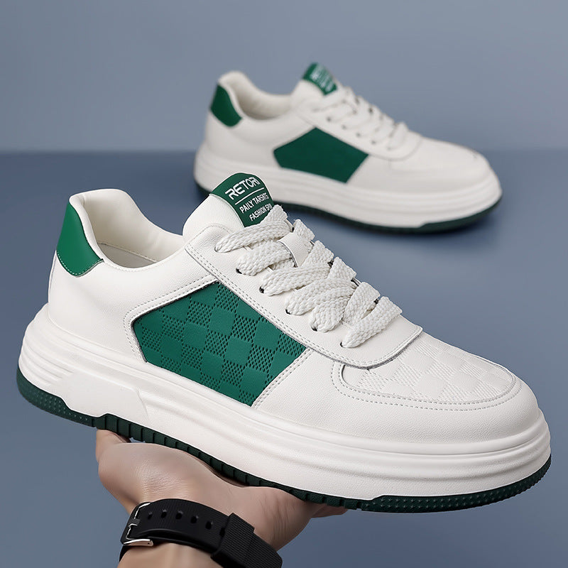 Men's Spring Thick Sole Height Increasing Soft Sneakers