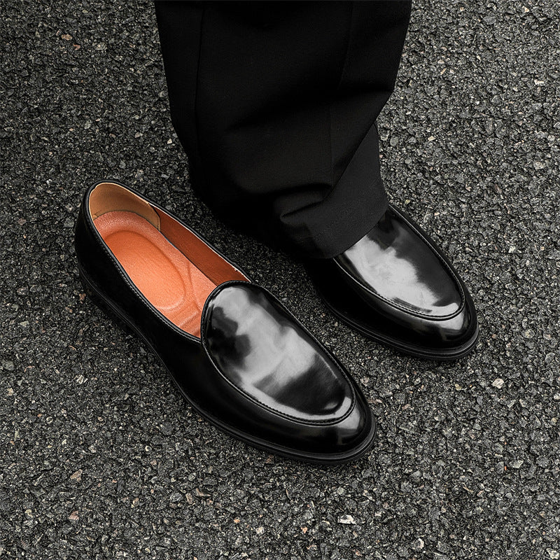 Formal Wear Business Commute Slip-on Cover Leather Shoes