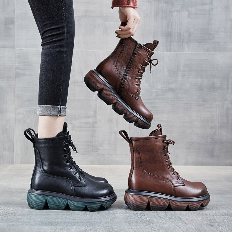 British Style Ankle Middle Tide Real Boots