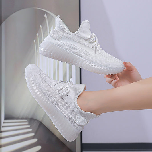 Women's Coconut Flying Woven Gel Korean Style Sneakers