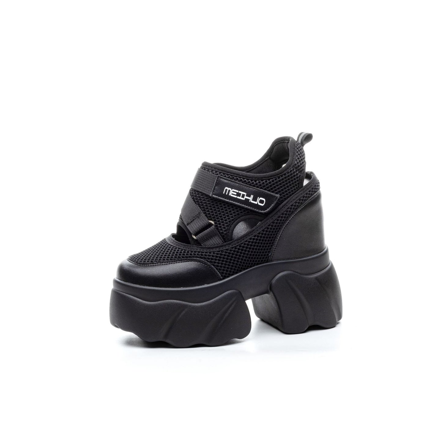 Women's Mesh Slimming Longer Leg Genuine Elevator Platform Korean Style Versatile Women's Casual Shoes
