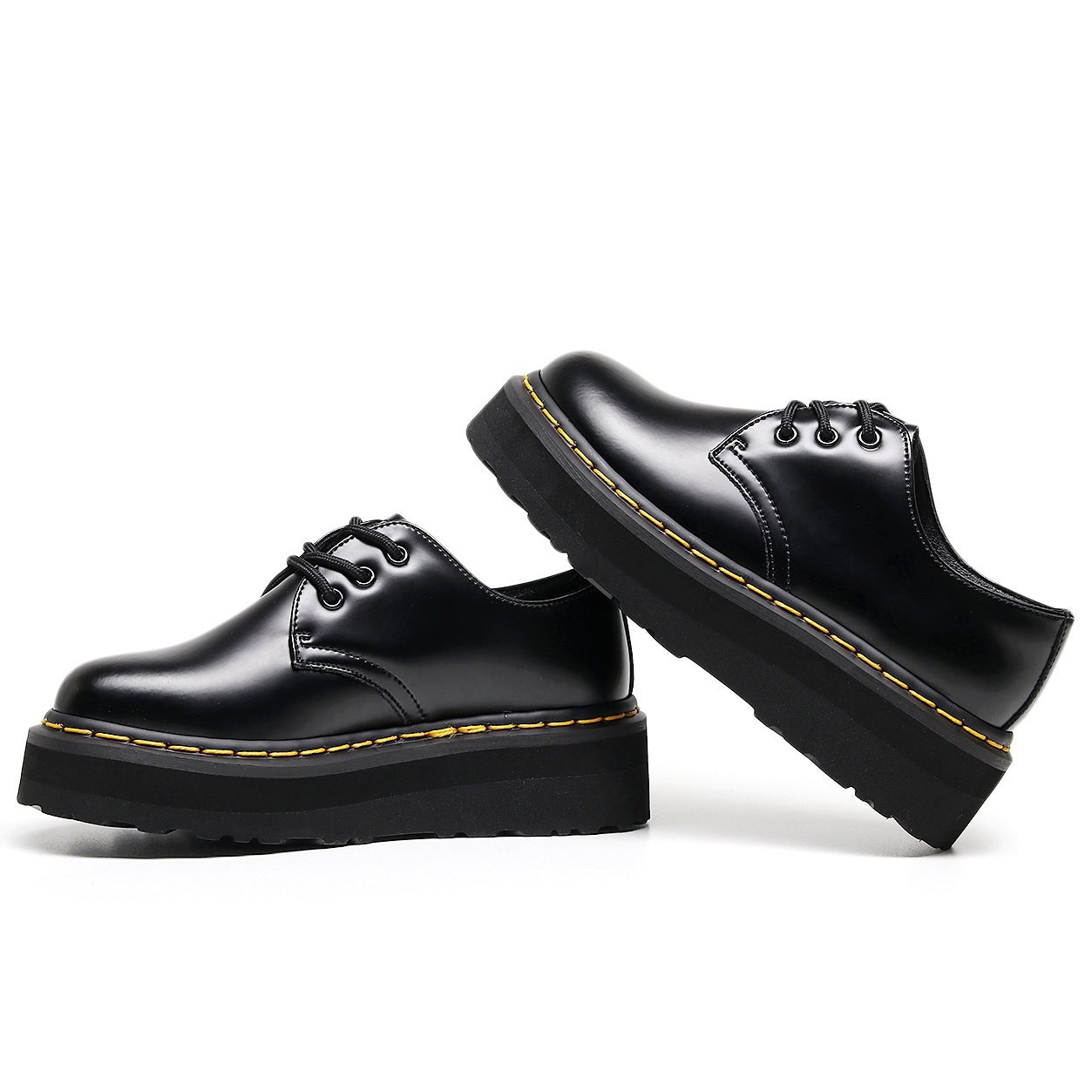 Thick Bottom Holes Martin Female Low-cut Genuine Lightweight Boots