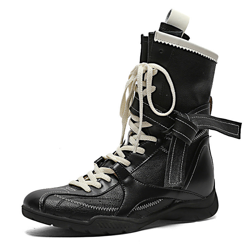 Genuine Elevator Western Cowboy Slimming Retro Boots
