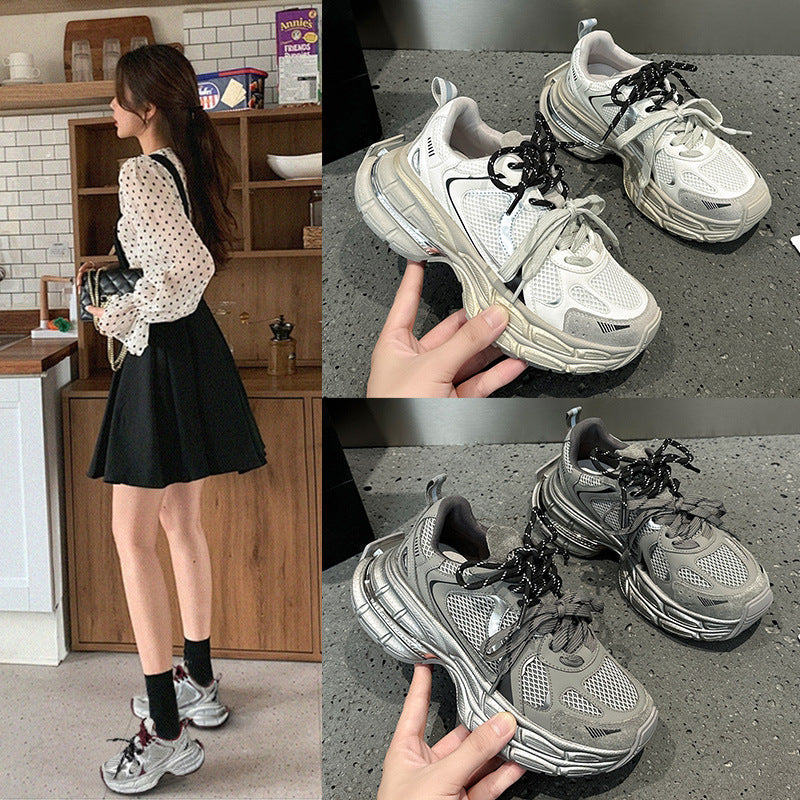 Women's Platform Dad Korean Breathable Lightweight Sneakers