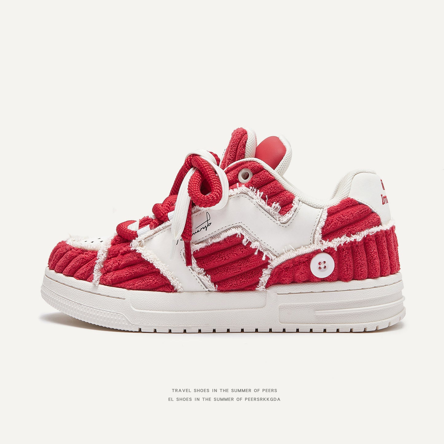 Women's & Men's Aesthetic Series National Fashion White Trendy Women's Shoes