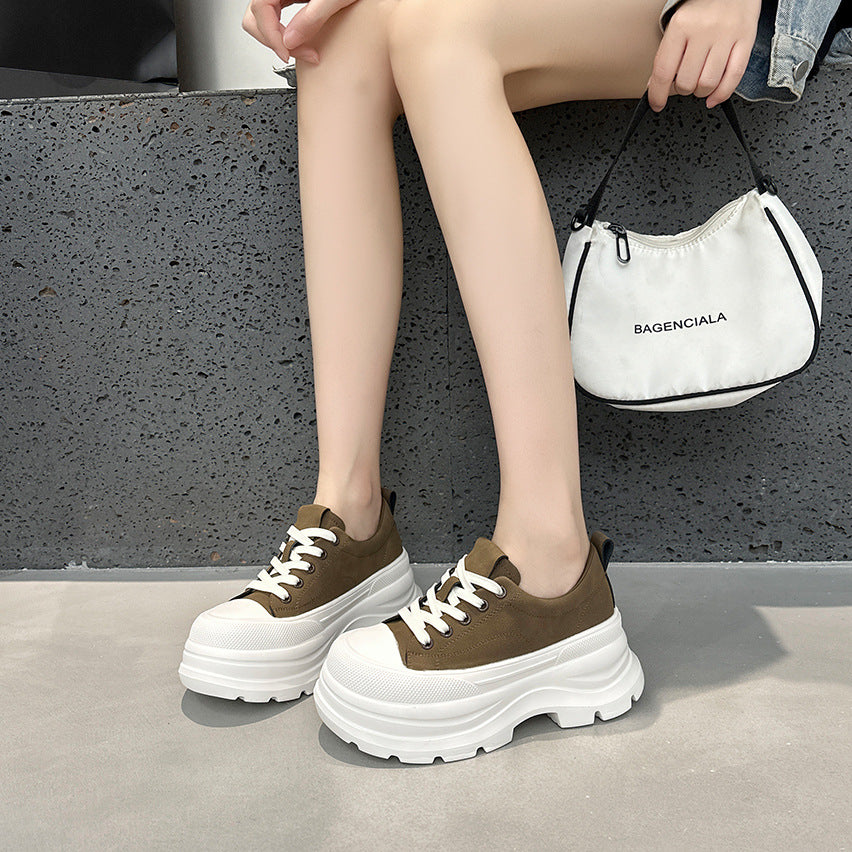 Women's Thick-soled Small Heightened Easy Wear Autumn Versatile Fashion Women's Sports Shoes