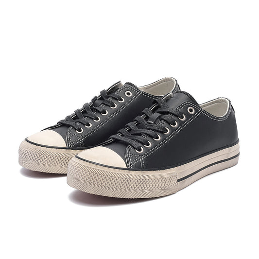 Women's & Men's Retro High-grade Black Fashion Board Platform Casual Shoes
