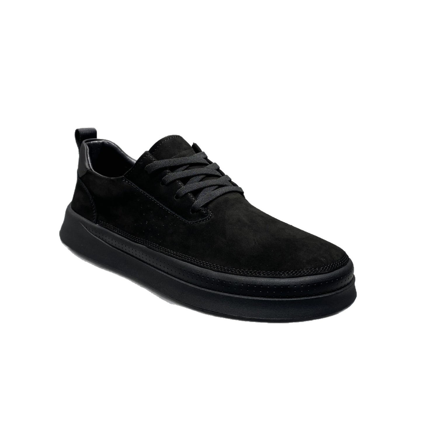 Men's Black Autumn Youth Less Thick Bottom Men's Shoes