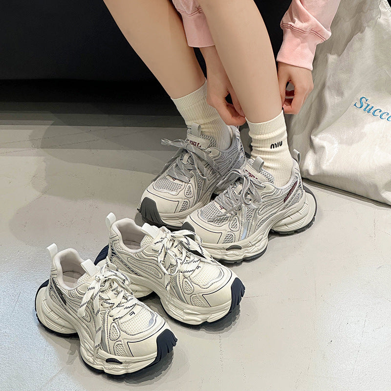 Women's Platform Dad Early Spring Height Increasing Women's Sports Shoes