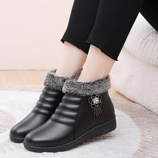 Size Keep Warm Comfortable Veet Flat Women's Shoes