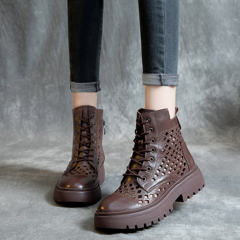 Women's Martens Spring Breathable Full Grain Cowhide Boots