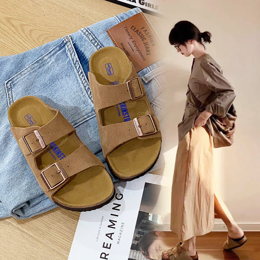 Thick Bottom Fishing Summer Soft Double Buckle Sandals