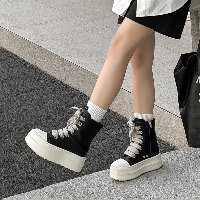 Women's & Men's American High Street Martin With Zipper Sneakers