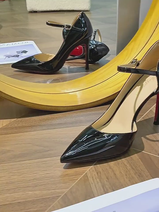 Women's Beautiful Black High Stiletto Pointed Toe Women's Fashion Shoes