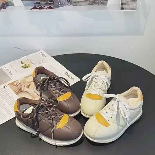Ugly Cute Small Inner Height Increasing Female Spring Thick Women's Casual Shoes