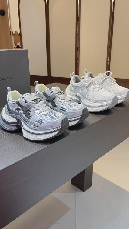 Women's Thick Bottom Lightweight Dad Spring Soft Women's Sports Shoes