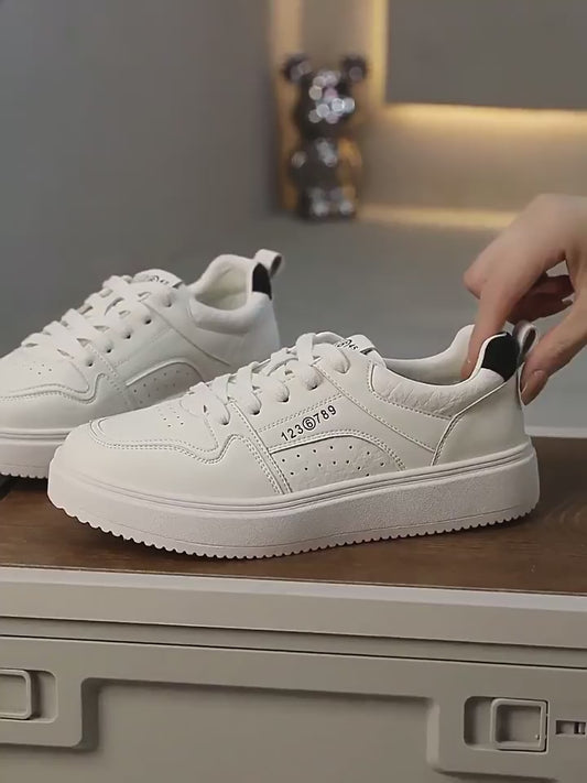 Women's White Spring Lightweight Soft Bottom Sneakers