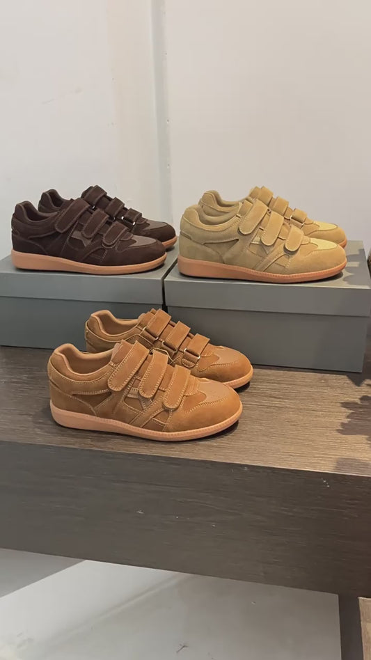 Women's Spring Velcro Triple Retro Sports Fashion Women's Casual Shoes
