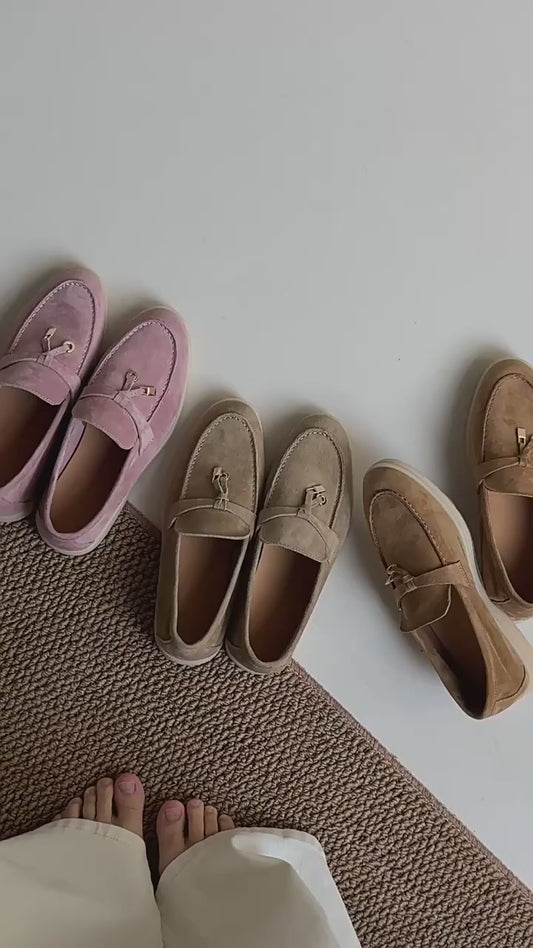 Style Genuine Retro Pumps Female Soft Bottom Spring Flat Loafers