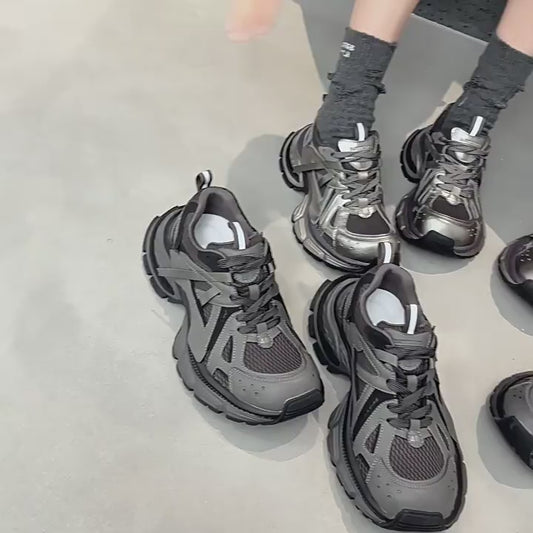 Women's Four Thick-soled Couple Dad Fashion Korean Women's Sports Shoes