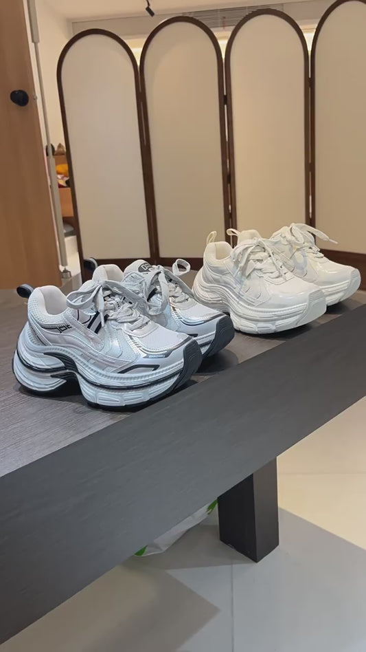 Women's Early Spring Platform Dad Increased Lace Women's Sports Shoes
