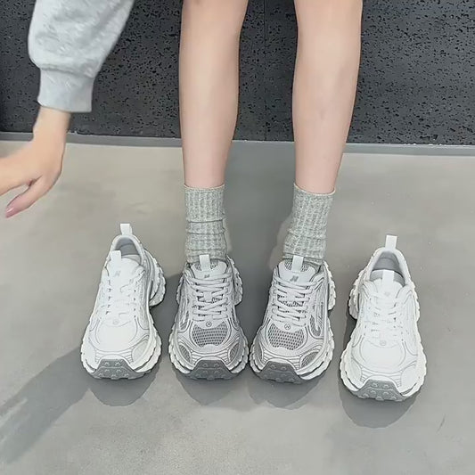 Women's Mesh Lightning Platform Heightened Daddy Spring Women's Sports Shoes